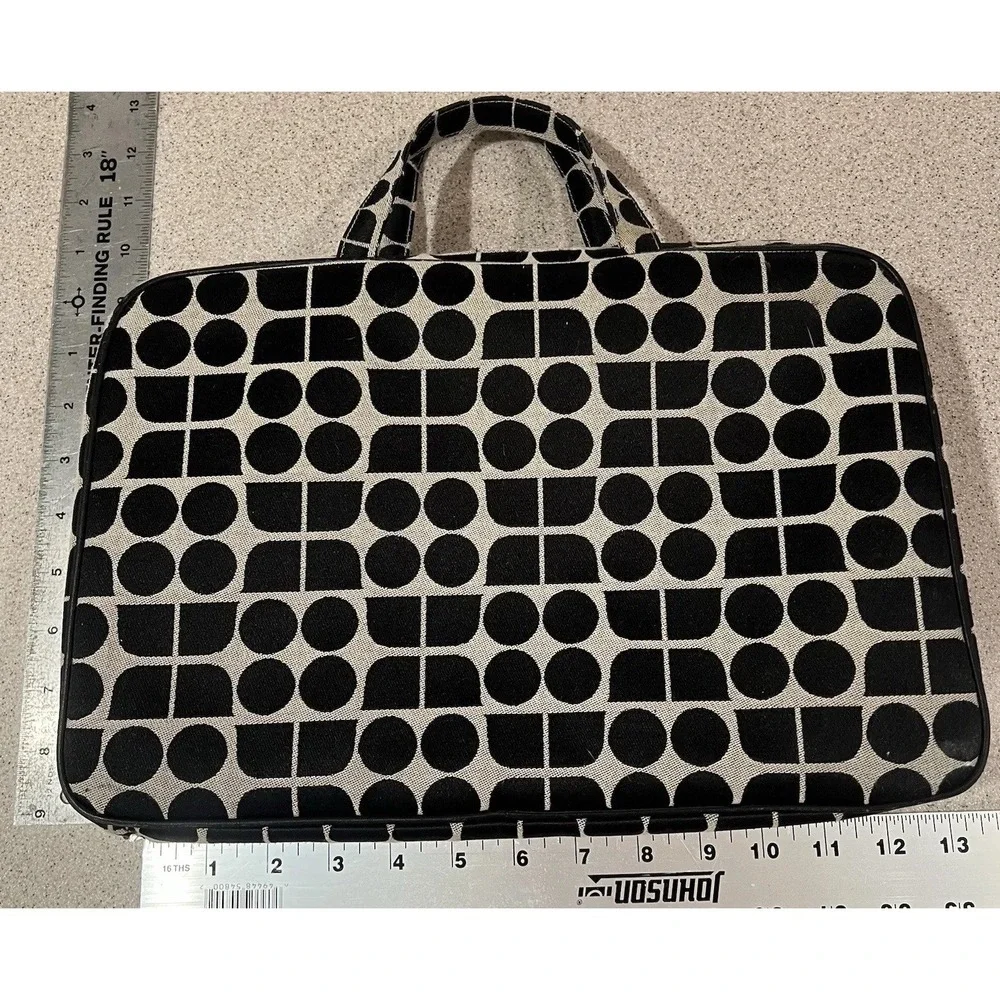 Kate Spade NY Vtg Dot Noel Y2K Travel Cosmetic Toiletry Bag Modern Designer